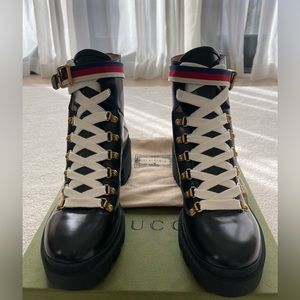 Never worn black Gucci boots with original box! Size 40